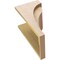 Ekena Millwork 10"W x 10"D x 20"H Wide Helena Rough Cedar Woodgrain TimberThane Corbel, Primed Tan CORUR10X10X20HELRCPR - alternate 4